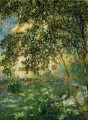 Relajarse en el jardín Argenteuil Claude Monet